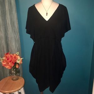 Alice+Olivia Asymmetrical Black Dress